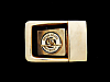 VINTAGE 1970s PENN STATE UNIVERSITY CLASP BRASS BUCKLE