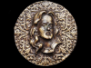 FANTASTIC VINTAGE 1970s **FACE OF JESUS** BRASS BUCKLE