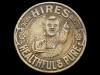 AWESOME VINTAGE 1970s DRINK HIRES ROOTBEER BRASS BUCKLE