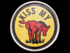 FANTASTIC VINTAGE 1970s KISS MY (DONKEY) SILVER BUCKLE