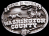 NICE VINTAGE 1987 WASHINGTON COUNTY FAIR & RODEO BUCKLE