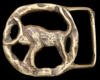 AMAZING 70s **TAURUS ASTROLOGY** CUTOUT FASHION BUCKLE