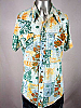 VINTAGE 1970s FLORAL POLYESTER PEARLSNAP DISCO SHIRT 42