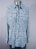 AWESOME VINTAGE 1970s PLAID WESTERN PEARLSNAP SHIRT 46