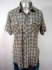VINTAGE 1970s PLAID WESTERN PEARLSNAP INDIE SHIRT - 44