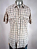 VINTAGE 1980s DEE CEE CREAM PLAID PEARLSNAP SHIRT - 45