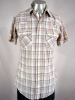 1980s PLAID SHORTSLEEVE SAWTOOTH PKT PEARLSNAP SHIRT 40