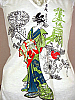 **DESIGNER** GINGER G. - GEISHA GIRL PRINT LACE TOP - S