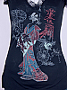 **DESIGNER** GINGER G. - GEISHA GIRL PRINT LACE TOP - S