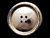 AWESOME VINTAGE 1970s CUT-OUT BUTTON FASHION/ART BUCKLE