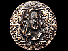 VERY COOL VINTAGE 1970s ***FACE OF JESUS*** BELT BUCKLE