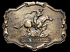 GREAT VINTAGE 1970s PONY EXPRESS SINCE 1852 BELT BUCKLE