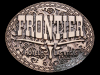 COOL VINTAGE 70s *FRONTIER HOTEL & CASINO* BRASS BUCKLE