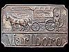 AWESOME VINTAGE 1970s MARLBORO CIGARETTES BRASS BUCKLE