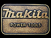COOL VINTAGE 1970s **MAKITA POWER TOOLS** BRASS BUCKLE