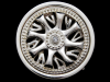 FANTASTIC ****SPINNING WHEEL RIM**** SILVER BELT BUCKLE