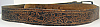 1960s VINTAGE WESTERN COWBOY FLORAL EMBOSSED BELT - 40
