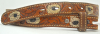 1970s VINTAGE BLACK / WHITE FLORAL DESIGN BROWN BELT 28