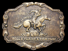 COOL VINTAGE 1970s WELLS FARGO & CO PONY EXPRESS BUCKLE