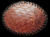 AWESOME VINTAGE 1970s SNAKESKIN PATTERN LEATHER BUCKLE