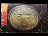 MIP VINTAGE 1987 MARLBORO CIGARETTES SOLID BRASS BUCKLE