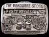 NOS VINTAGE 1987 THE HARDWARE STORE PEWTER BELT BUCKLE