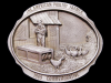 **NOS VINTAGE BUCKLE** 1989 THE AMERICAN POULTRY FARMER