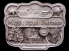 **NOS VINTAGE BUCKLE** 1987 MISSISSIPPI FARMER - PEWTER