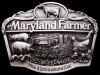 *NOS VINTAGE BUCKLE* 1986 MARYLAND FARMER COMMEMORATIVE