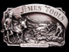*NOS VINTAGE BUCKLE* 1985 AMES TOOLS GOLD RUSH OF 1849