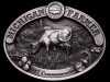 *NOS VINTAGE BUCKLE* 1987 MICHIGAN FARMER COMMEMORATIVE