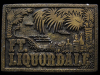FUNNY VINTAGE 1974 FT. LIQUORDALE SOUVENIR BELT BUCKLE
