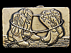 AWESOME VINTAGE 1970s DANCING COWBOY BOOTS BRASS BUCKLE