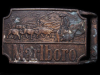 AWESOME VINTAGE 1970s MARLBORO CIGARETTES BRASS BUCKLE