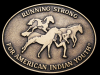 1990s *RUNNING STRONG FOR AMERICAN INDIAN YOUTH* BUCKLE