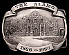 NICE VINTAGE 1988 **THE ALAMO** 150 YEARS PEWTER BUCKLE