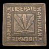VINTAGE 1970s BUCKLE ***LIBERATE MARIJUANA*** POT GRASS