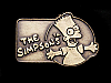 COOL VINTAGE 1990 THE SIMPONS/BART SIMPSON BELT BUCKLE