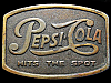 COOL VINTAGE 1970s PEPSI-COLA HITS THE SPOT BELT BUCKLE