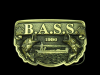 1990 VINTAGE BUCKLE ****B.A.S.S.**** BASS FISHING BRASS