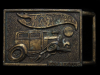 AWESOME VINTAGE 1978 HOT WHEELS COLLECTOR BRASS BUCKLE