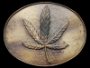 VERY COOL VINTAGE 1970s **MARIJUANA LEAF** BELT BUCKLE