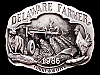 *NOS VINTAGE BUCKLE* 1986 DELAWARE FARMER COMMEMORATIVE