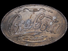 VINTAGE 1970s **COCA-COLA 5 CENTS AT FOUNTAINS** BUCKLE