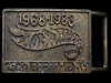 COOL VINTAGE 1983 HOT WHEELS 15TH BIRTHDAY BRASS BUCKLE