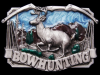 COOL VINTAGE 1983 THE SPORT OF BOWHUNTING PEWTER BUCKLE