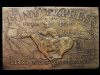 1970s PONY EXPRESS FIRST WITH THE US MAIL BRASS BUCKLE