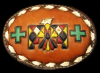 1980s TONY LAMA ***THUNDERBIRD*** TOOLED LEATHER BUCKLE