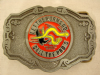 COOL VINTAGE **PRO DOZER SERVICE** AGED NICKEL BUCKLE