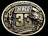 AWESOME VINTAGE 1988 ZEBCO 33RD ANNIVESARY BELT BUCKLE